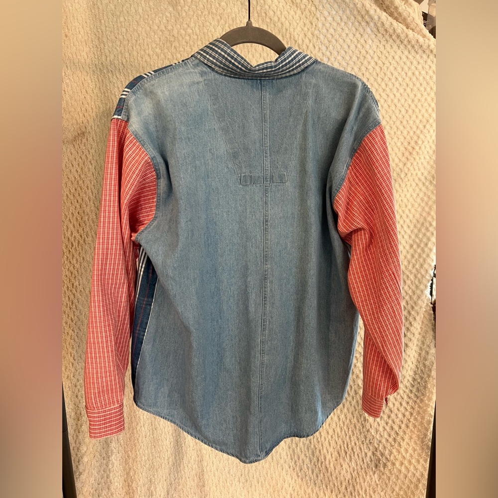 Vintage Women’s Gitano Patchwork Plaid* Button Up… - image 2